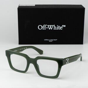 Off-White STYLE 72 Men Eyeglasses Sage Green Square OERJ072 STYLE 72 5900